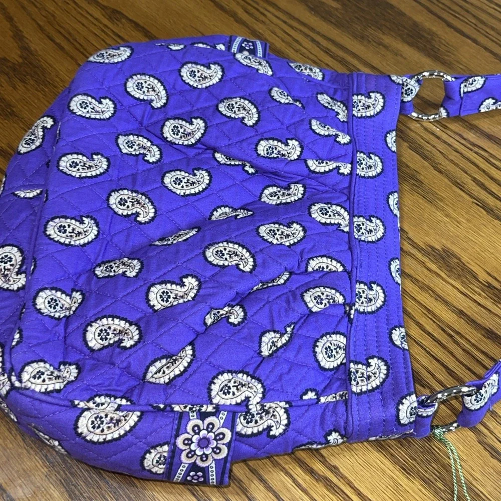 vera bradley reversible tote Simply Violet Paisley Retired Vtg Purse Bag Purple